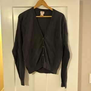 Mossimo Supply Co. Dark Gray Cardigan Sweater